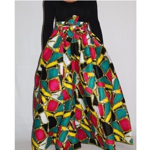 Ultra wide leg print palazzo pants